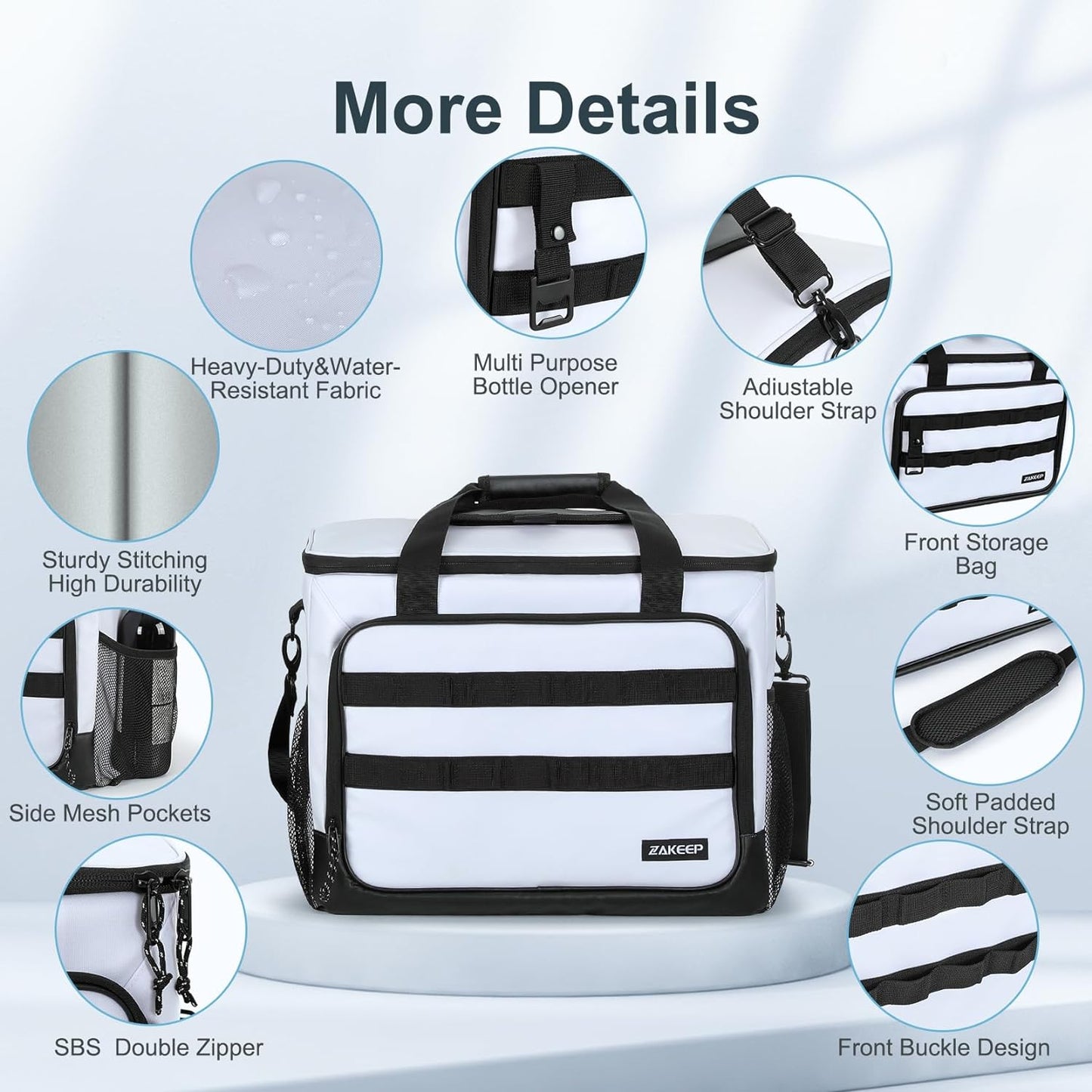 Soft Cooler Bag Large Leakproof Beach Cooler